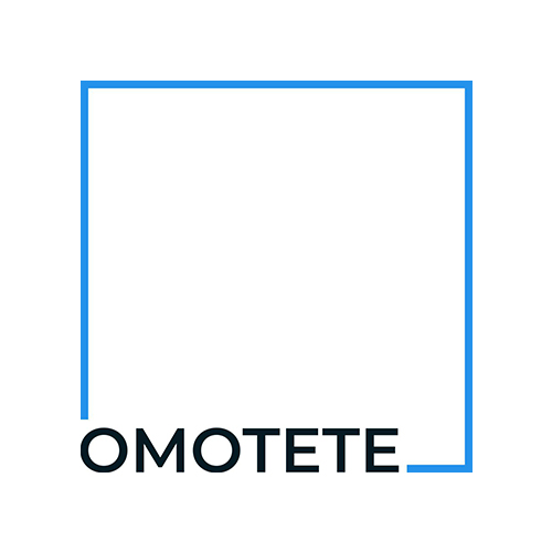 「オモテテ株式会社」のロゴが表示されています。